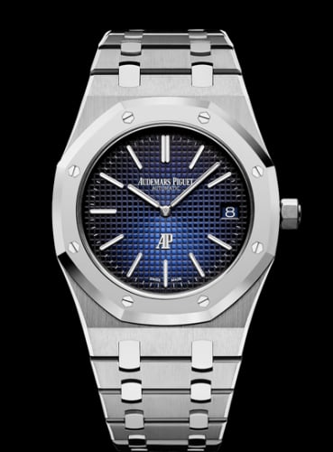Audemars Piguet Royal Oak Extra-Thin Titanium / Platinum / Blue