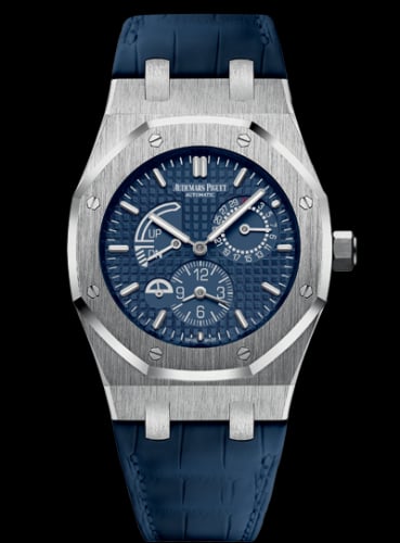 Audemars Piguet Royal Oak 26124 Dual Time Stainless Steel / Blue / Strap