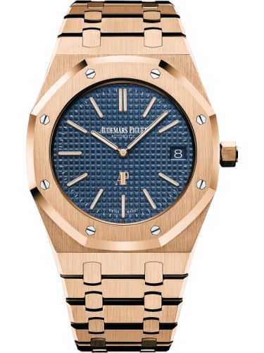 Audemars Piguet Royal Oak Extra-Thin Pink Gold / Blue