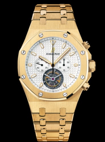 Audemars Piguet Royal Oak Tourbillon Chronograph Yellow Gold / Silver