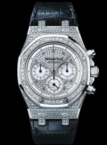 Audemars Piguet Royal Oak Chronograph 39 White Gold / Diamond / Strap