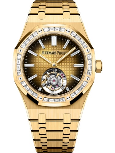 Audemars Piguet Royal Oak Self-Winding Flying Tourbillon Yellow Gold - Baguette / Champagne