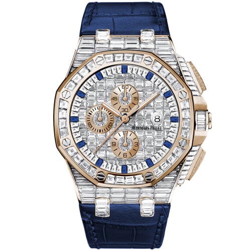 Audemars Piguet Royal Oak Offshore Pink Gold - Baguette / Sapphire