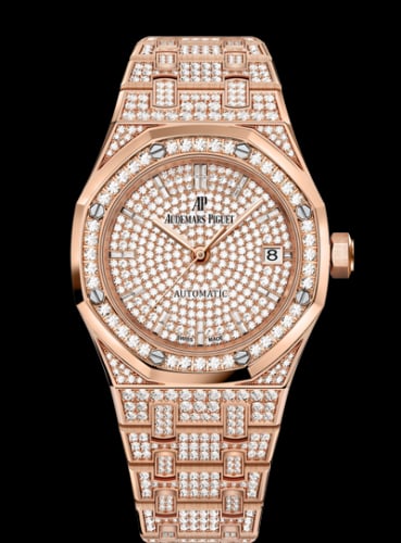 Audemars Piguet Royal Oak 15452 Selfwinding Pink Gold / Diamond / Diamond
