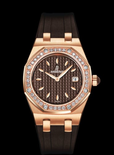 Audemars Piguet Royal Oak 67601 Quartz Pink Gold / Brown