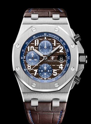 Audemars Piguet Royal Oak Offshore 42 Stainless Steel / Brown / Alligator