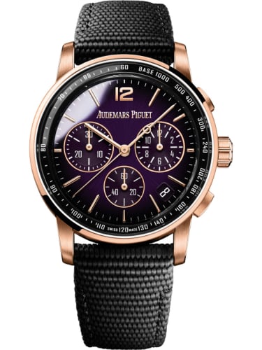 Audemars Piguet CODE 11.59 Chronograph Selfwinding Pink Gold / Purple / Fabric