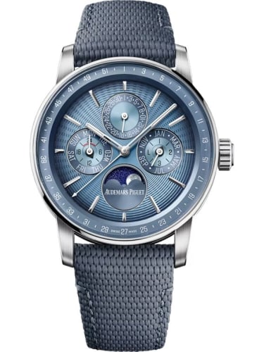 Audemars Piguet CODE 11.59 Perpetual Calendar White Gold / Smoked Blue