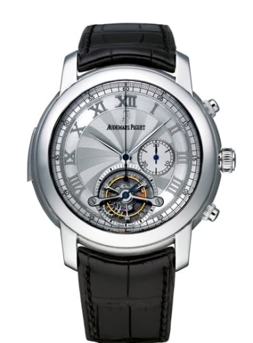 Audemars Piguet Jules Audemars Minute Repeater Tourbillon Chronograph Platinum / Silver