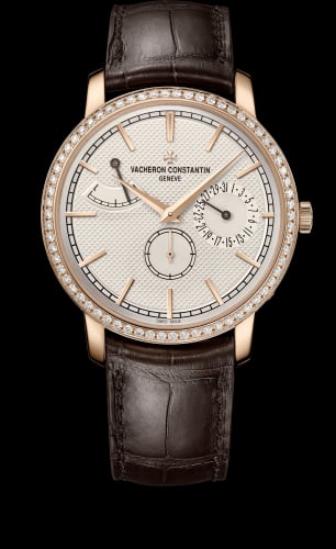 Vacheron Constantin Traditionnelle Manual-Winding Date and Power Reserve Pink Gold / Diamond / Silver