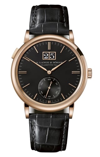 A. Lange & Söhne Saxonia Outsize Date Pink Gold / Black