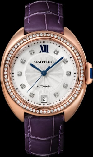Cartier Clé de Cartier 35 Pink Gold / Diamonds / Purple
