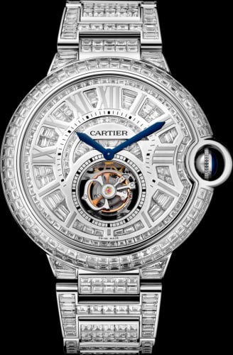 Cartier Ballon Blue de Cartier 46 Flying Tourbillon White Gold / Diamond / Bracelet