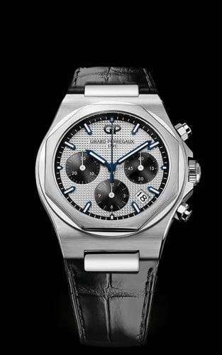 Girard-Perregaux Laureato 38 Chronograph Stainless Steel / Silver Panda / Alligator