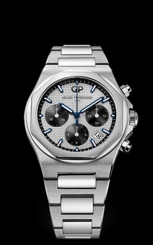 Girard-Perregaux Laureato 38 Chronograph Stainless Steel / Silver Panda / Bracelet
