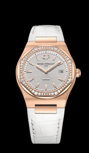 Girard-Perregaux Laureato 34 Quartz Pink Gold / Diamond / Silver / Alligator