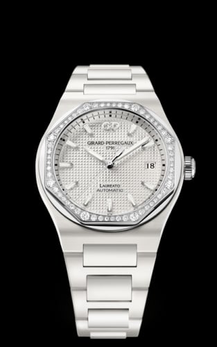 Girard-Perregaux Laureato 38 Automatic Ceramic / White / Bracelet