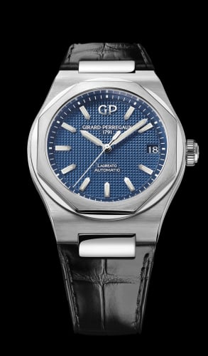 Girard-Perregaux Laureato 42 Automatic Stainless Steel / Blue / Alligator