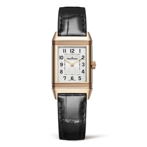 Jaeger-LeCoultre Reverso Classic Small Pink Gold / Silver / Alligator