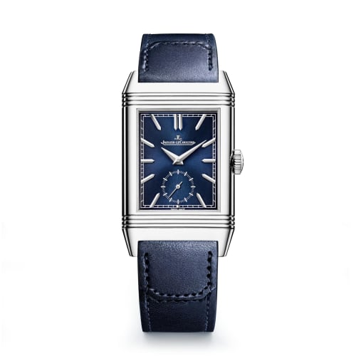 Jaeger-LeCoultre Reverso Tribute Duoface Stainless Steel / Blue / Fagliano