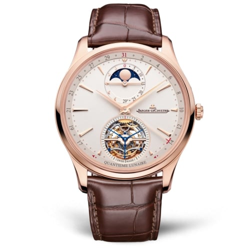 Jaeger-LeCoultre Master Ultra Thin Tourbillon Moon Pink Gold / Eggshell / Alligator