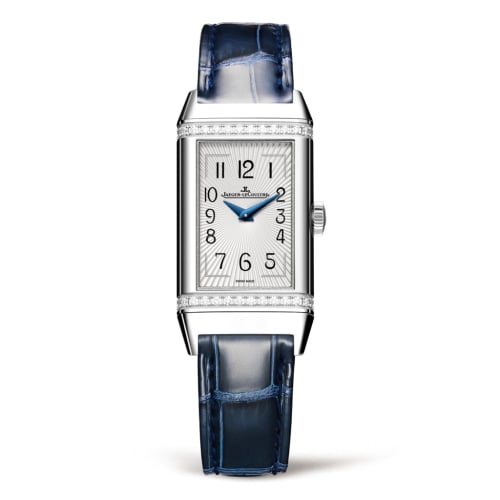 Jaeger-LeCoultre Reverso One Monoface Stainless Steel / Diamond / White / Alligator