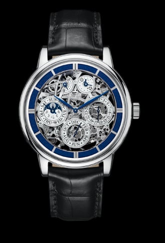 Jaeger-LeCoultre Master Grande Tradition Quantième Perpétuel 8 Jours SQ White Gold / Blue