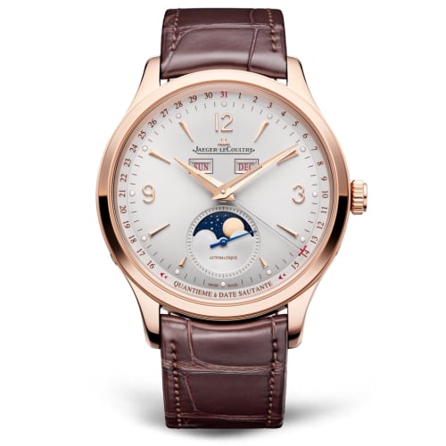 Jaeger-LeCoultre Master Control Calendar Pink Gold / Silver / Alligator