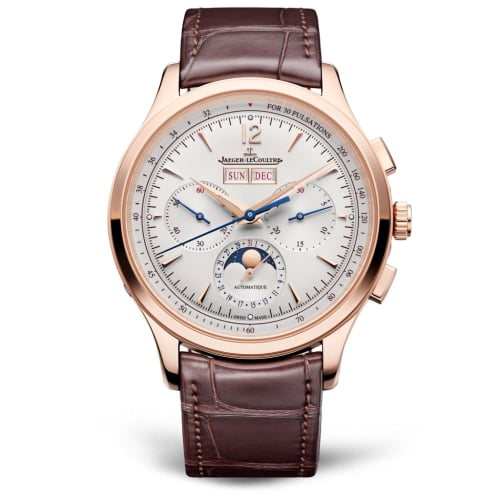 Jaeger-LeCoultre Master Control Chronograph Calendar Pink Gold / Silver / Alligator