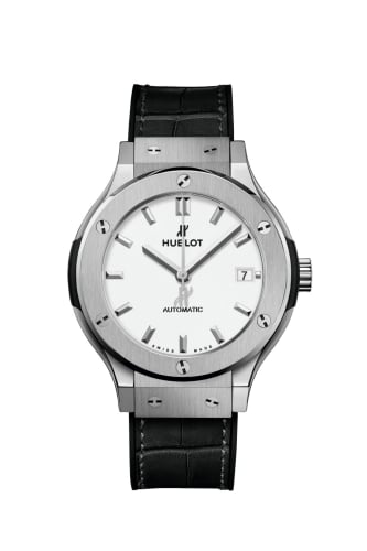 Hublot Classic Fusion 38 Titanium / Opaline / Alligator
