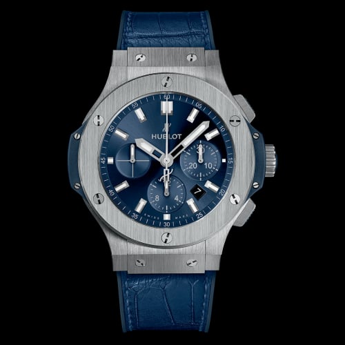 Hublot Big Bang Original 44 Stainless Steel / Blue / Alligator