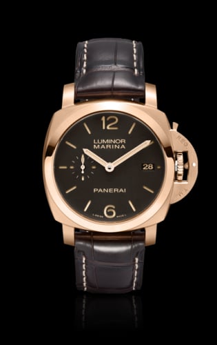 Panerai Luminor 1950 Marina 42 3 Days Automatic Red Gold / Brown