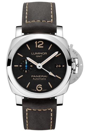 Panerai Luminor 1950 42 3 Days GMT Automatic Stainless Steel / Black Hobnail