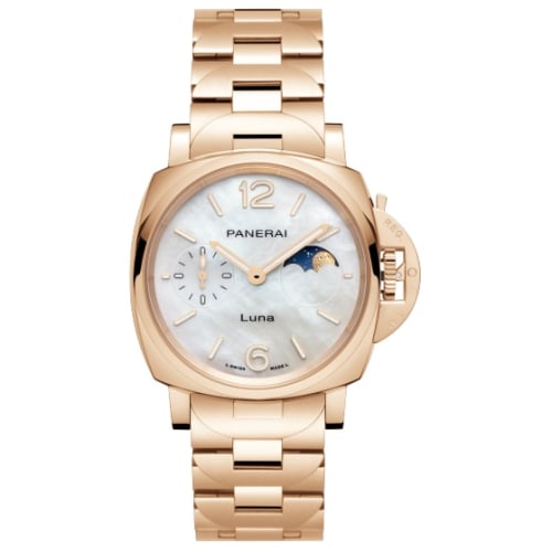 Panerai Luminor Due Luna TuttoOro Goldtech / MOP / Bracelet