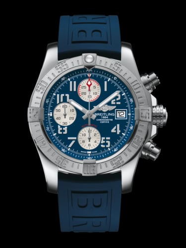 Breitling Avenger II Stainless Steel / Mariner Blue / Rubber / Folding