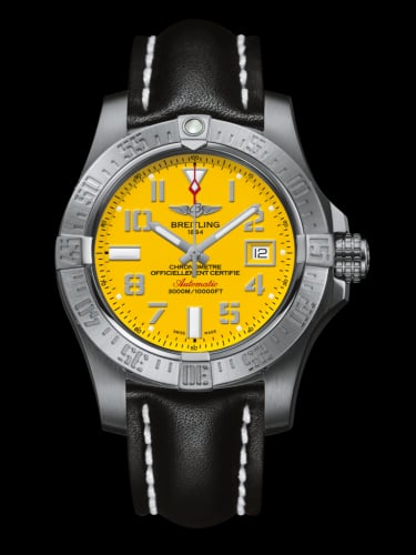 Breitling Avenger II Seawolf Stainless Steel / Cobra Yellow / Calf / Folding