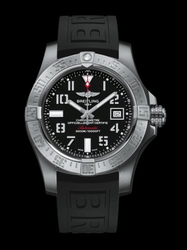 Breitling Avenger II Seawolf Stainless Steel / Volcano Black / Rubber / Pin