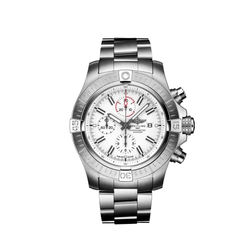 Breitling Avenger Chronograph 48 Stainless Steel / White / Bracelet