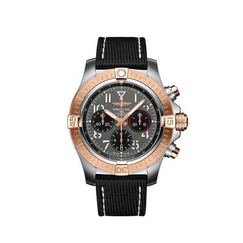 Breitling Avenger B01 Chronograph 45 Stainless Steel / Red Gold / Anthracite / Strap - Pin