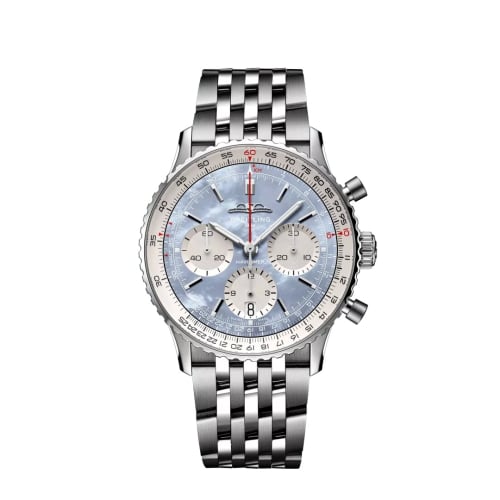 Breitling Navitimer B01 Chronograph 41 Stainless Steel / Blue MOP Japan / Bracelet