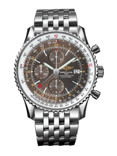 Breitling Navitimer World Stainless Steel / Panamerican Bronze / Bracelet