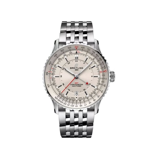 Breitling Navitimer GMT 41 Automatic Stainless Steel / Silver / Bracelet
