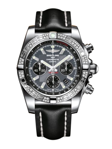 Breitling Chronomat 44 Stainless Steel / Diamond / Blackeye Gray / Calf