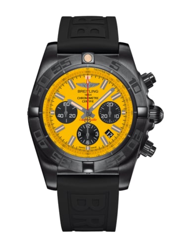 Breitling Chronomat 44 Blacksteel / Yellow / Rubber