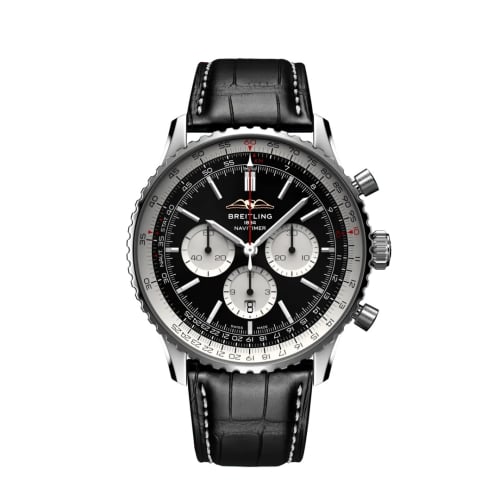 Breitling Navitimer B01 Chronograph 46 Stainless Steel / Black / Alligator - Folding