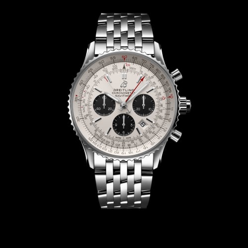 Breitling Navitimer Rattrapante Stainless Steel / Silver / Bracelet