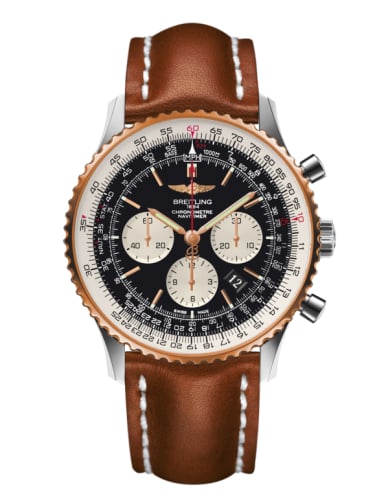 Breitling Navitimer 01 46 Stainless Steel / Red Gold / Black / Calf