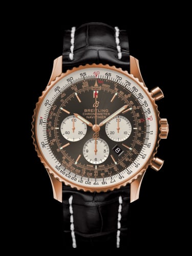 Breitling Navitimer 1 B01 Chronograph 46 Red Gold / Anthracite / Croco / Pin