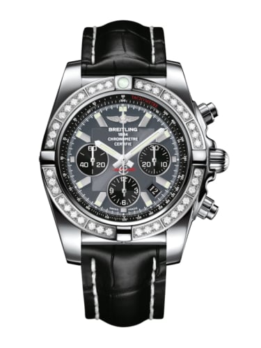 Breitling Chronomat 44 Stainless Steel / Diamond / Blackeye Gray / Croco