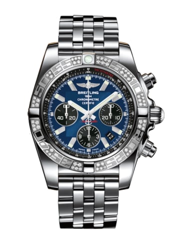 Breitling Chronomat 44 Stainless Steel / Diamond / Blackeye Blue / Bracelet